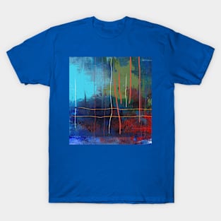 Blue abstract T-Shirt